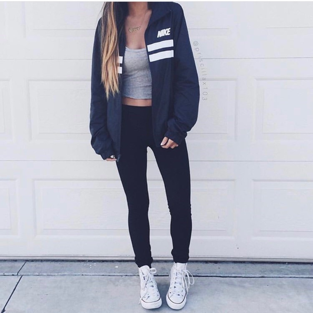 Nike Navy Blue Windbreaker!